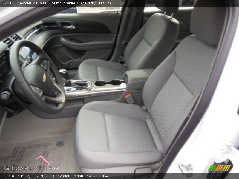 Summit White / Jet Black/Titanium 2013 Chevrolet Malibu LS