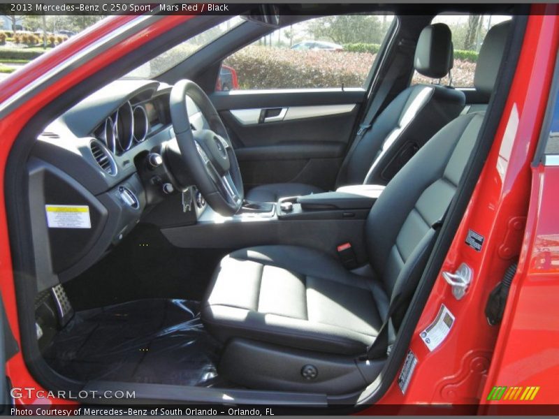 Mars Red / Black 2013 Mercedes-Benz C 250 Sport