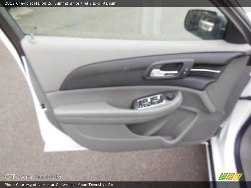 Summit White / Jet Black/Titanium 2013 Chevrolet Malibu LS