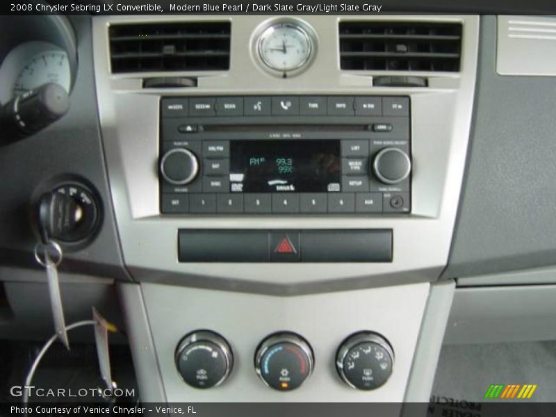 Modern Blue Pearl / Dark Slate Gray/Light Slate Gray 2008 Chrysler Sebring LX Convertible