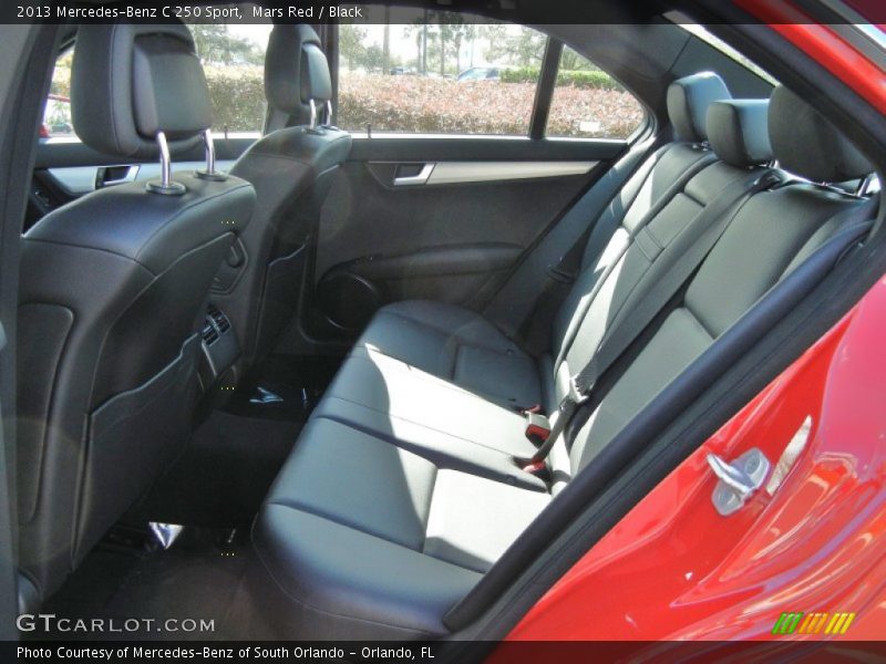 Mars Red / Black 2013 Mercedes-Benz C 250 Sport