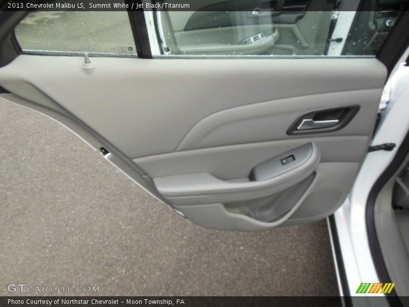 Summit White / Jet Black/Titanium 2013 Chevrolet Malibu LS