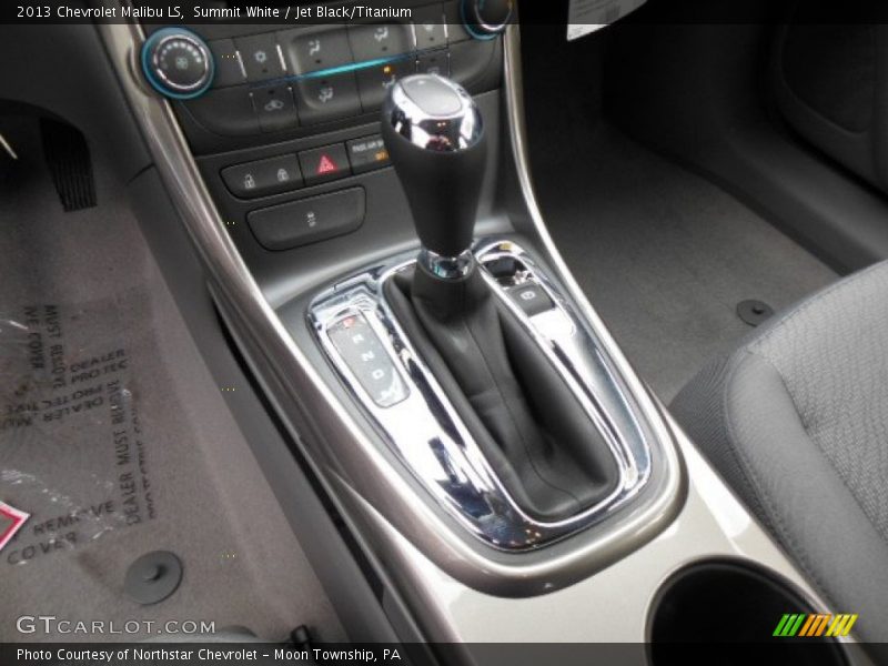 Summit White / Jet Black/Titanium 2013 Chevrolet Malibu LS