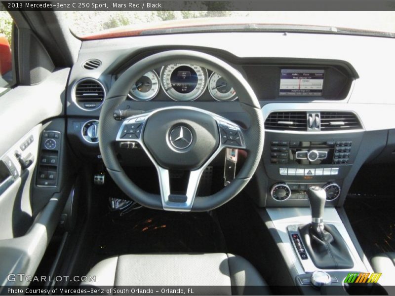 Mars Red / Black 2013 Mercedes-Benz C 250 Sport