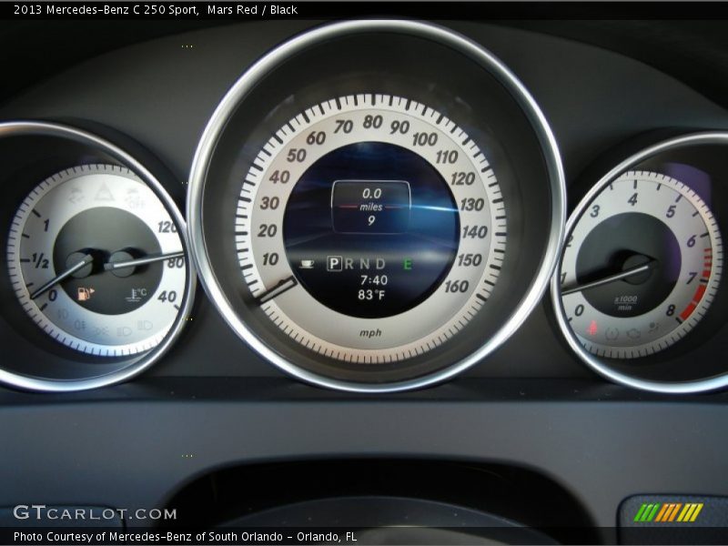 Mars Red / Black 2013 Mercedes-Benz C 250 Sport