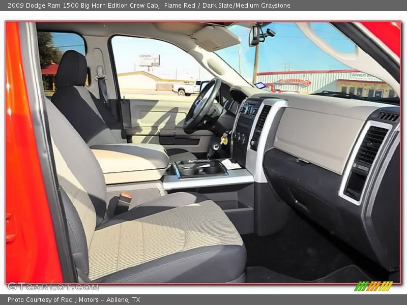 Flame Red / Dark Slate/Medium Graystone 2009 Dodge Ram 1500 Big Horn Edition Crew Cab