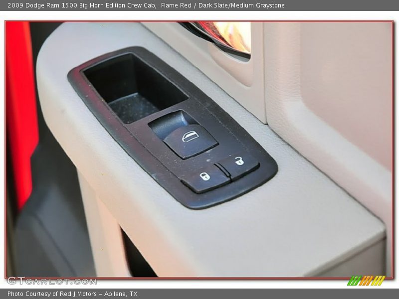 Flame Red / Dark Slate/Medium Graystone 2009 Dodge Ram 1500 Big Horn Edition Crew Cab