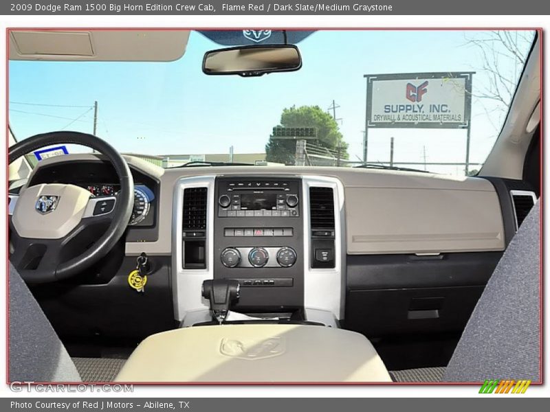 Flame Red / Dark Slate/Medium Graystone 2009 Dodge Ram 1500 Big Horn Edition Crew Cab