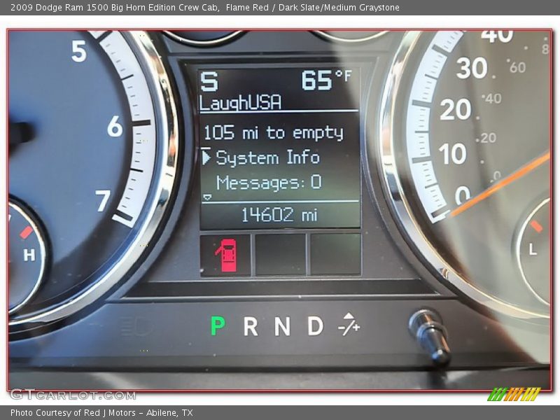 Flame Red / Dark Slate/Medium Graystone 2009 Dodge Ram 1500 Big Horn Edition Crew Cab