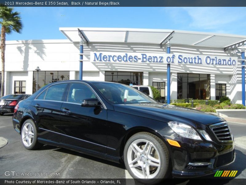 Black / Natural Beige/Black 2013 Mercedes-Benz E 350 Sedan