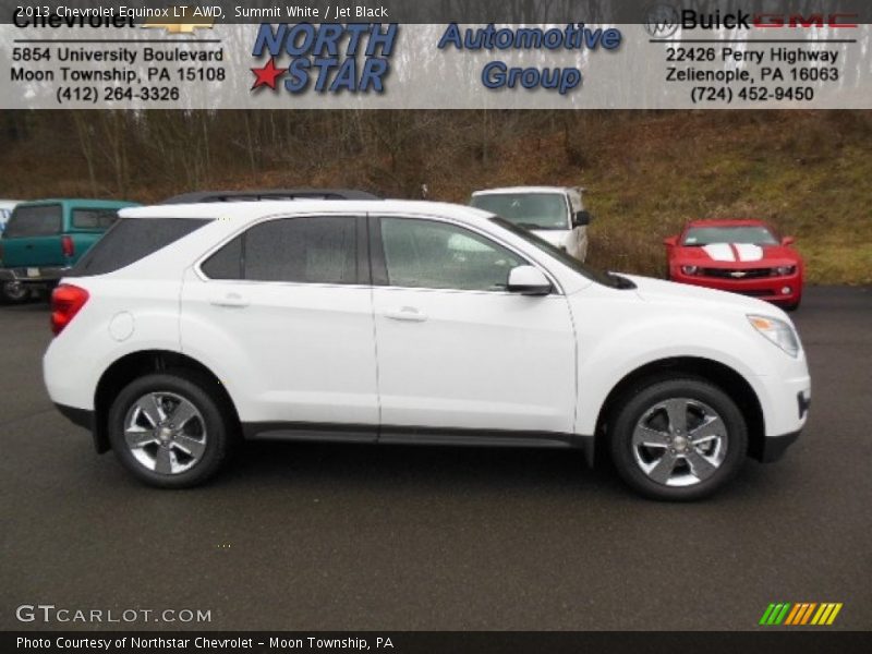 Summit White / Jet Black 2013 Chevrolet Equinox LT AWD