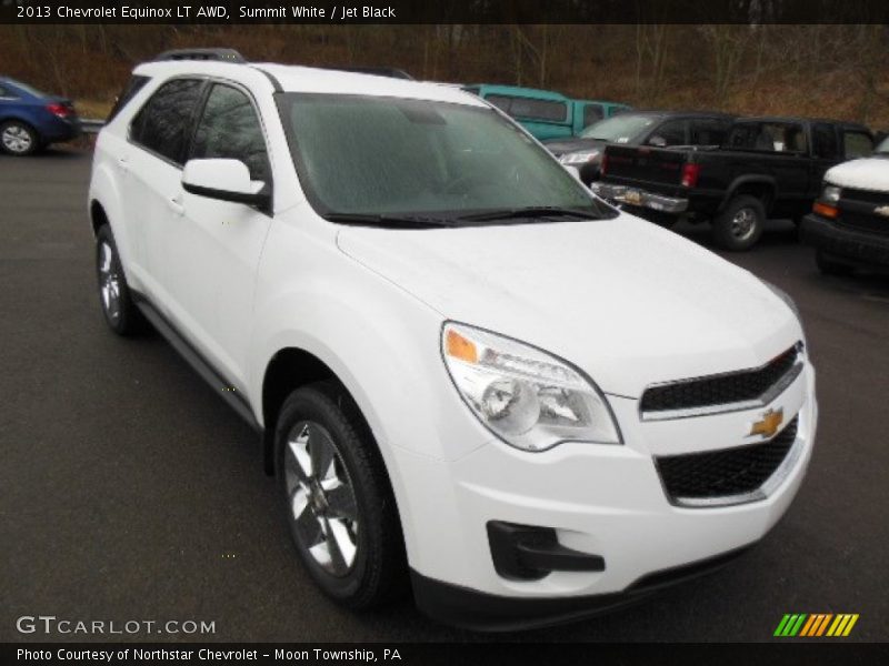 Summit White / Jet Black 2013 Chevrolet Equinox LT AWD