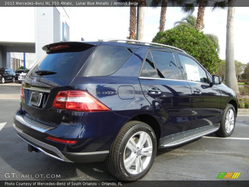 Lunar Blue Metallic / Almond Beige 2013 Mercedes-Benz ML 350 4Matic
