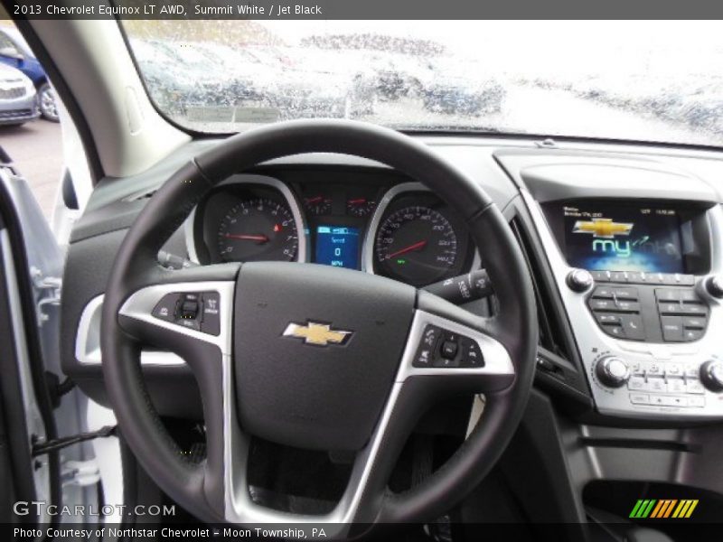 Summit White / Jet Black 2013 Chevrolet Equinox LT AWD