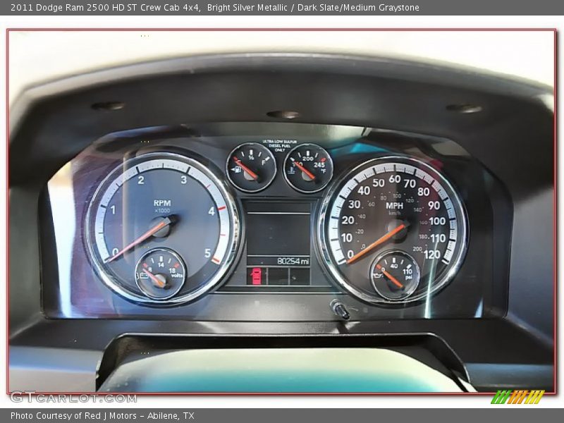 Bright Silver Metallic / Dark Slate/Medium Graystone 2011 Dodge Ram 2500 HD ST Crew Cab 4x4