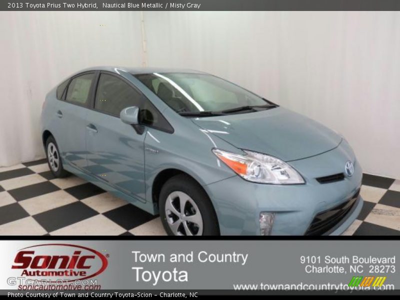 Nautical Blue Metallic / Misty Gray 2013 Toyota Prius Two Hybrid