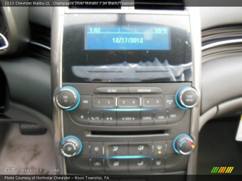 Champagne Silver Metallic / Jet Black/Titanium 2013 Chevrolet Malibu LS