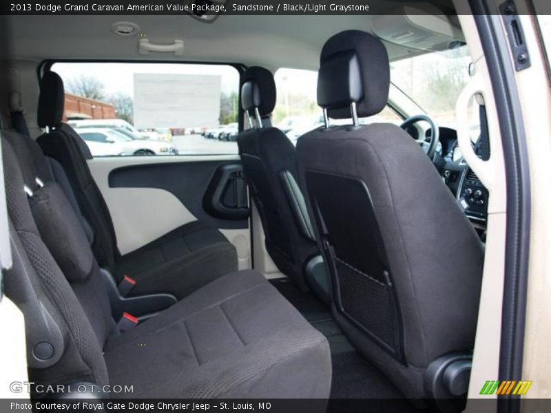 Sandstone / Black/Light Graystone 2013 Dodge Grand Caravan American Value Package
