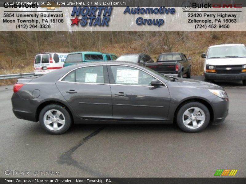 Taupe Gray Metallic / Jet Black/Titanium 2013 Chevrolet Malibu LS