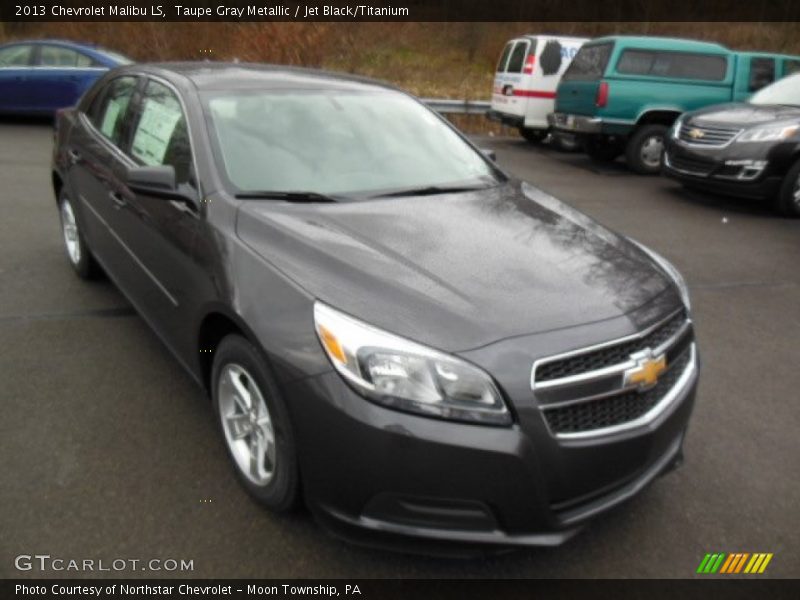 Taupe Gray Metallic / Jet Black/Titanium 2013 Chevrolet Malibu LS