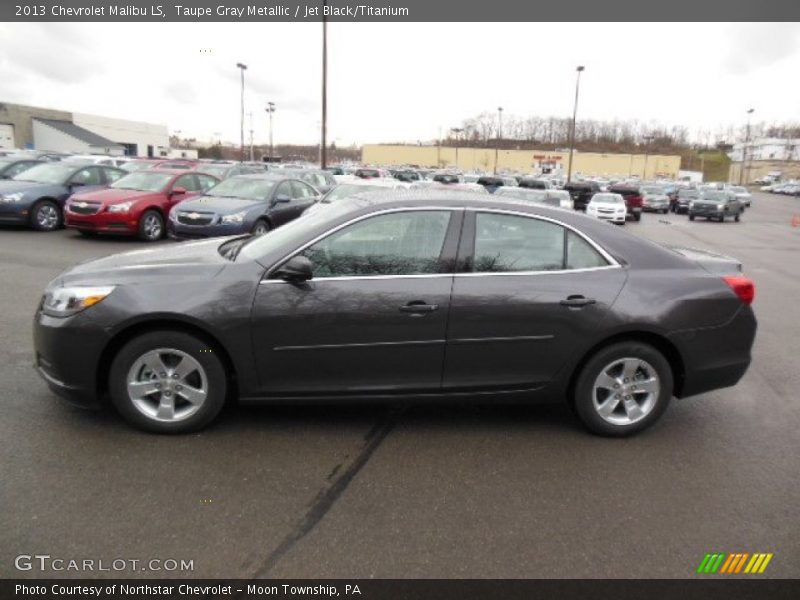 Taupe Gray Metallic / Jet Black/Titanium 2013 Chevrolet Malibu LS