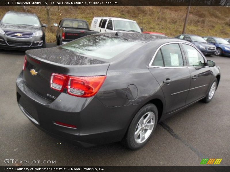 Taupe Gray Metallic / Jet Black/Titanium 2013 Chevrolet Malibu LS