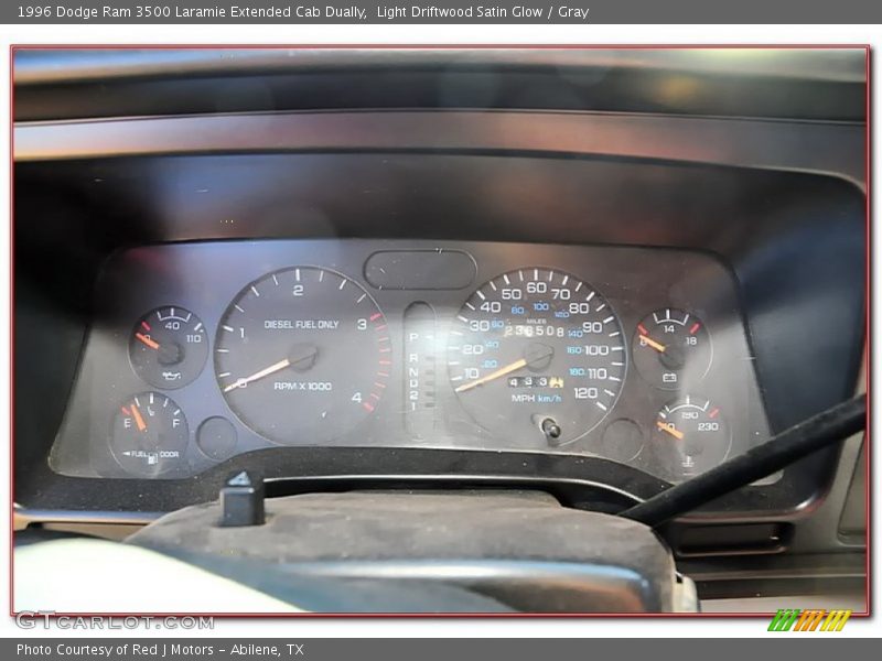 Light Driftwood Satin Glow / Gray 1996 Dodge Ram 3500 Laramie Extended Cab Dually