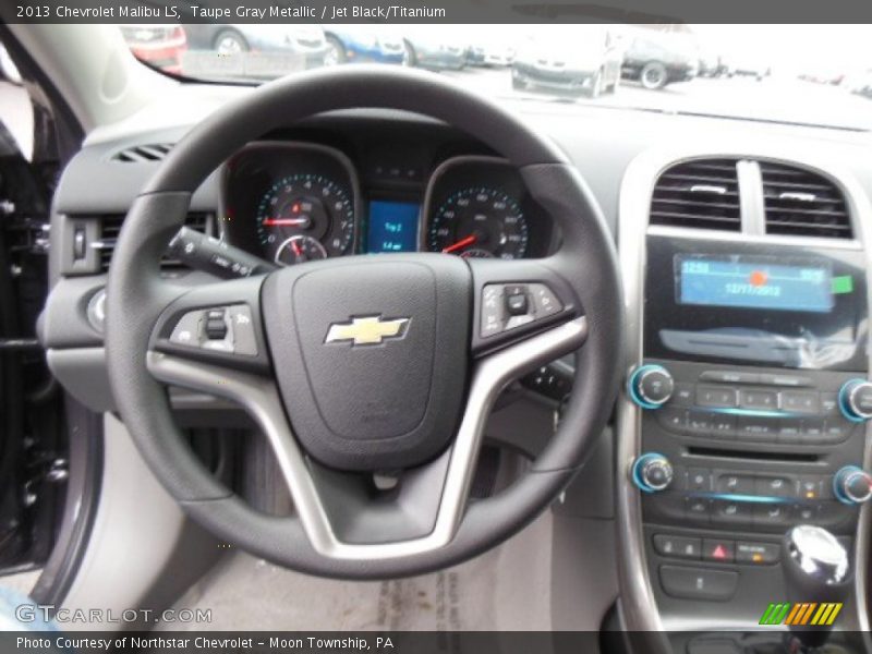 Taupe Gray Metallic / Jet Black/Titanium 2013 Chevrolet Malibu LS