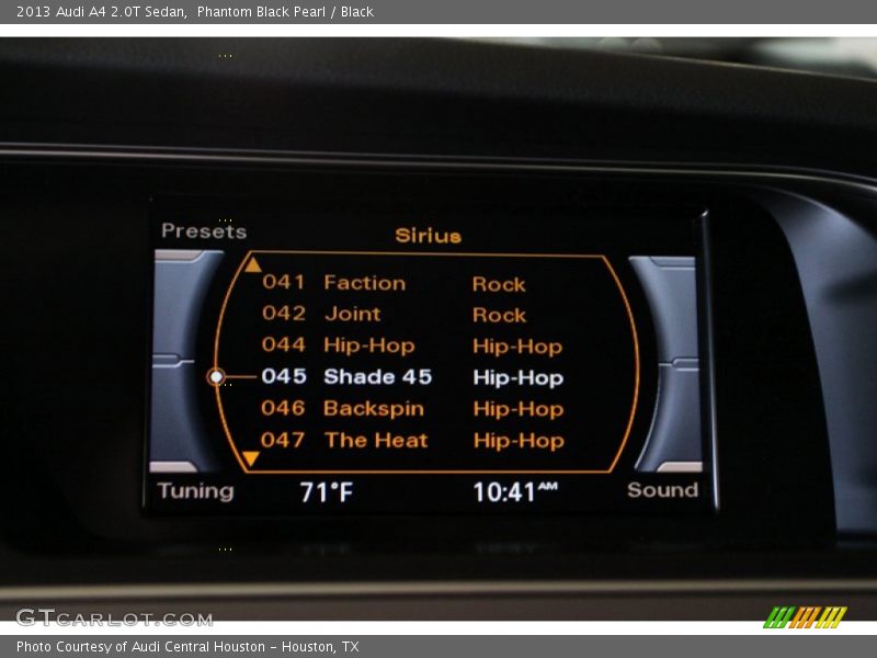 Phantom Black Pearl / Black 2013 Audi A4 2.0T Sedan