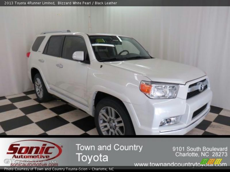 Blizzard White Pearl / Black Leather 2013 Toyota 4Runner Limited