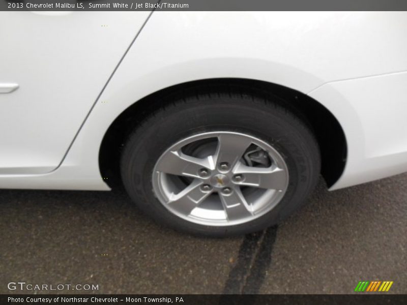 Summit White / Jet Black/Titanium 2013 Chevrolet Malibu LS