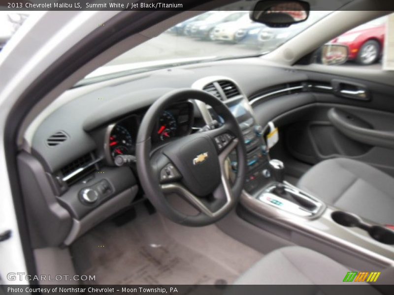 Summit White / Jet Black/Titanium 2013 Chevrolet Malibu LS
