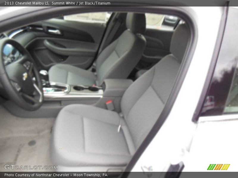 Summit White / Jet Black/Titanium 2013 Chevrolet Malibu LS