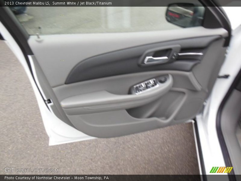 Summit White / Jet Black/Titanium 2013 Chevrolet Malibu LS