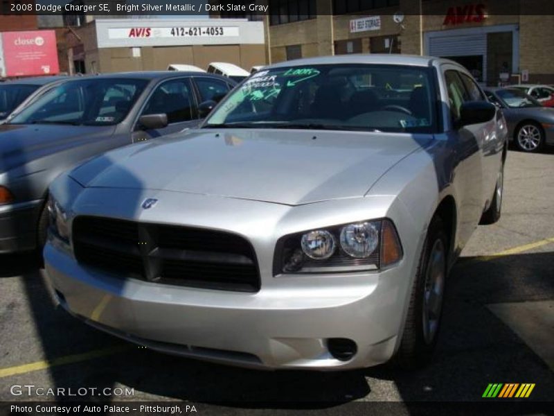 Bright Silver Metallic / Dark Slate Gray 2008 Dodge Charger SE