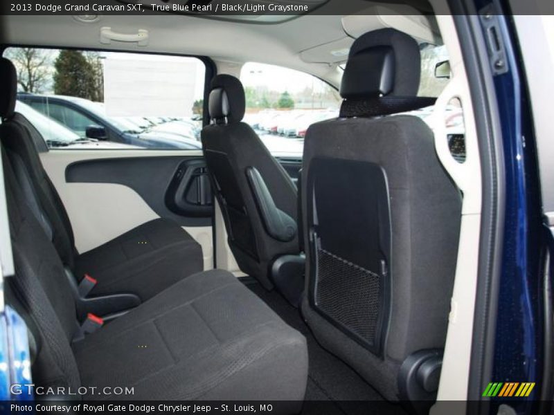True Blue Pearl / Black/Light Graystone 2013 Dodge Grand Caravan SXT