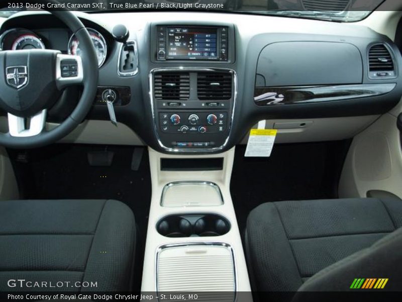 True Blue Pearl / Black/Light Graystone 2013 Dodge Grand Caravan SXT