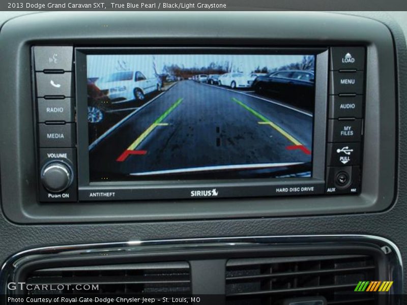 True Blue Pearl / Black/Light Graystone 2013 Dodge Grand Caravan SXT
