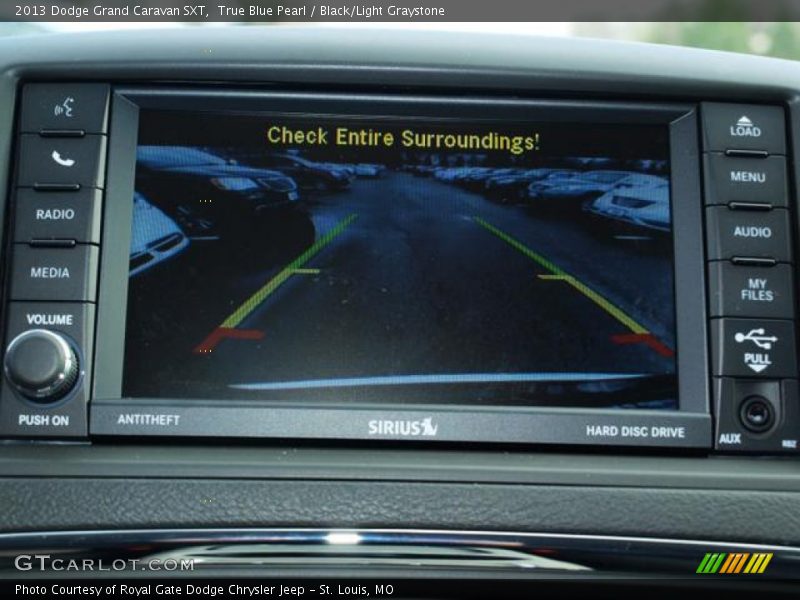 True Blue Pearl / Black/Light Graystone 2013 Dodge Grand Caravan SXT