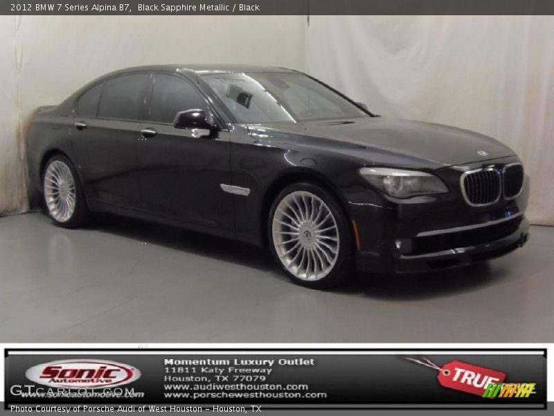 Black Sapphire Metallic / Black 2012 BMW 7 Series Alpina B7
