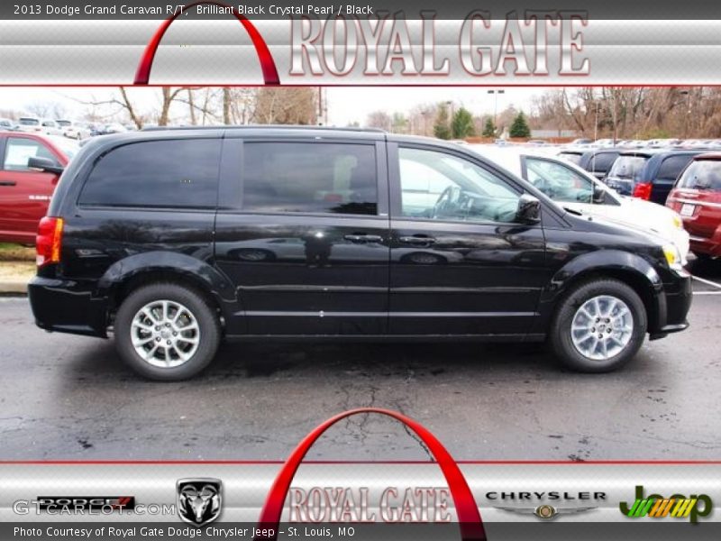 Brilliant Black Crystal Pearl / Black 2013 Dodge Grand Caravan R/T