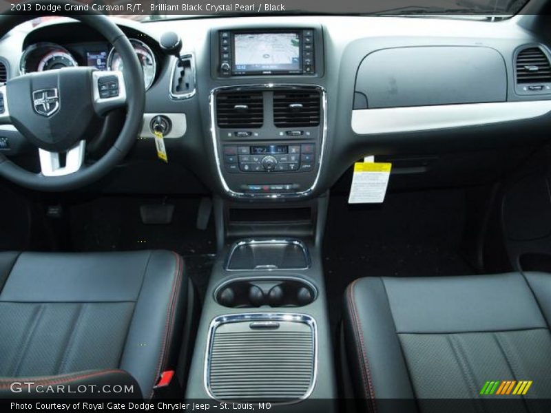 Brilliant Black Crystal Pearl / Black 2013 Dodge Grand Caravan R/T