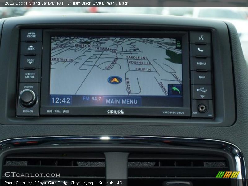 Navigation of 2013 Grand Caravan R/T