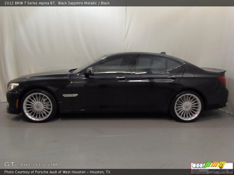 Black Sapphire Metallic / Black 2012 BMW 7 Series Alpina B7