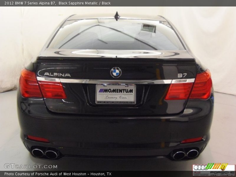 Black Sapphire Metallic / Black 2012 BMW 7 Series Alpina B7