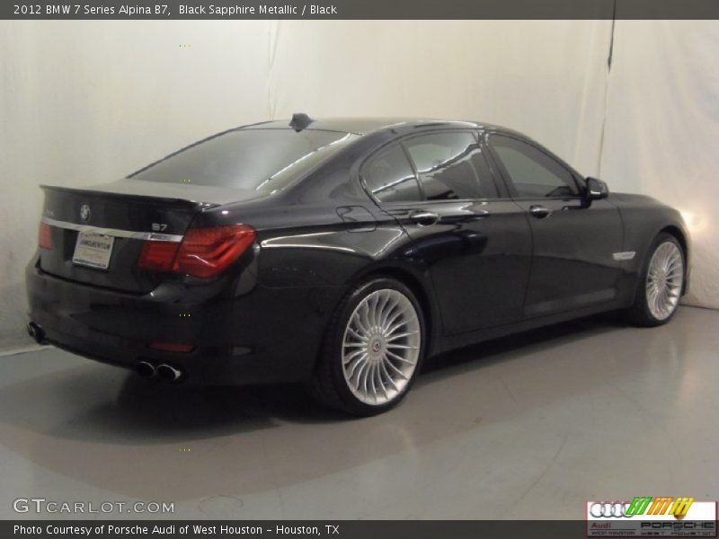 Black Sapphire Metallic / Black 2012 BMW 7 Series Alpina B7