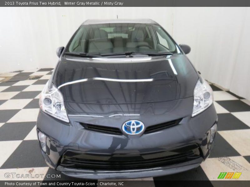 Winter Gray Metallic / Misty Gray 2013 Toyota Prius Two Hybrid