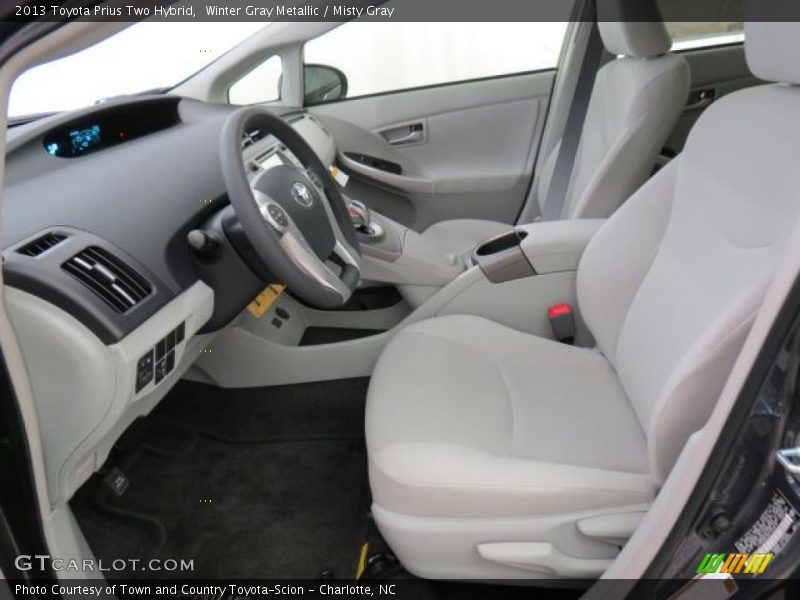 Winter Gray Metallic / Misty Gray 2013 Toyota Prius Two Hybrid