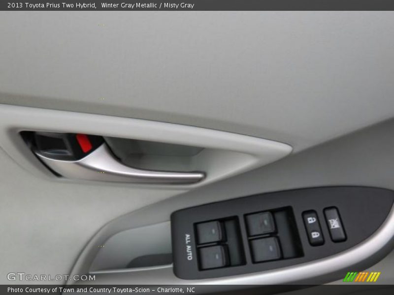Winter Gray Metallic / Misty Gray 2013 Toyota Prius Two Hybrid