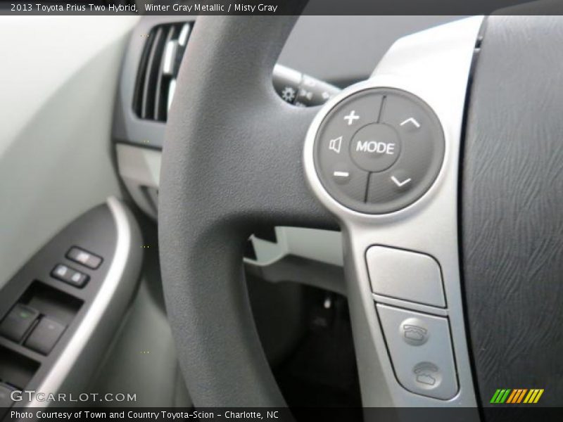 Winter Gray Metallic / Misty Gray 2013 Toyota Prius Two Hybrid